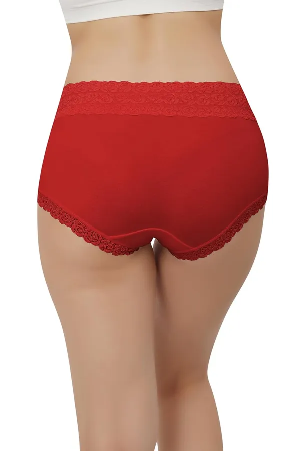 Red_Cotton_Mid_Waist_Hipster_Panty_With_Lace_Waist_Size_For_Women