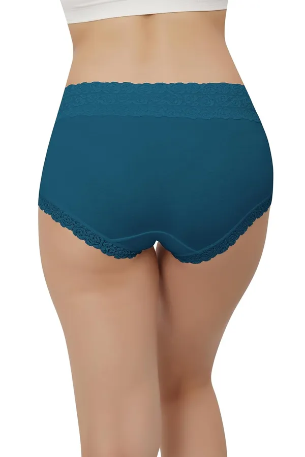 Teal_Cotton_Mid_Waist_Hipster_Panty_With_Lace_Waist_Size_For_Women