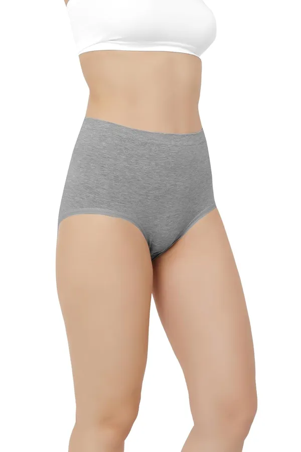 Grey_High_Waist_Cotton_Menstrual_Panties_-_Leak-Proof,_Comfort-Fit,_Absorbent,_Hypoallergenic,_Eco-Friendly_Period_Briefs_For_Women