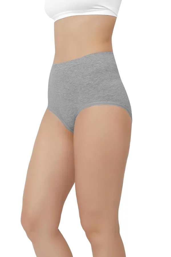 Grey_High_Waist_Cotton_Menstrual_Panties_-_Leak-Proof,_Comfort-Fit,_Absorbent,_Hypoallergenic,_Eco-Friendly_Period_Briefs_For_Women