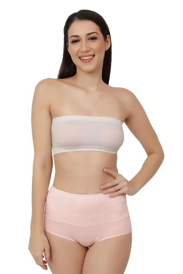 Baby_Pink_Fancy_Super_Combed_Cotton_High_Waist/Tummy_Control_Full_Coverage_Panty/Hipster_For_Women
