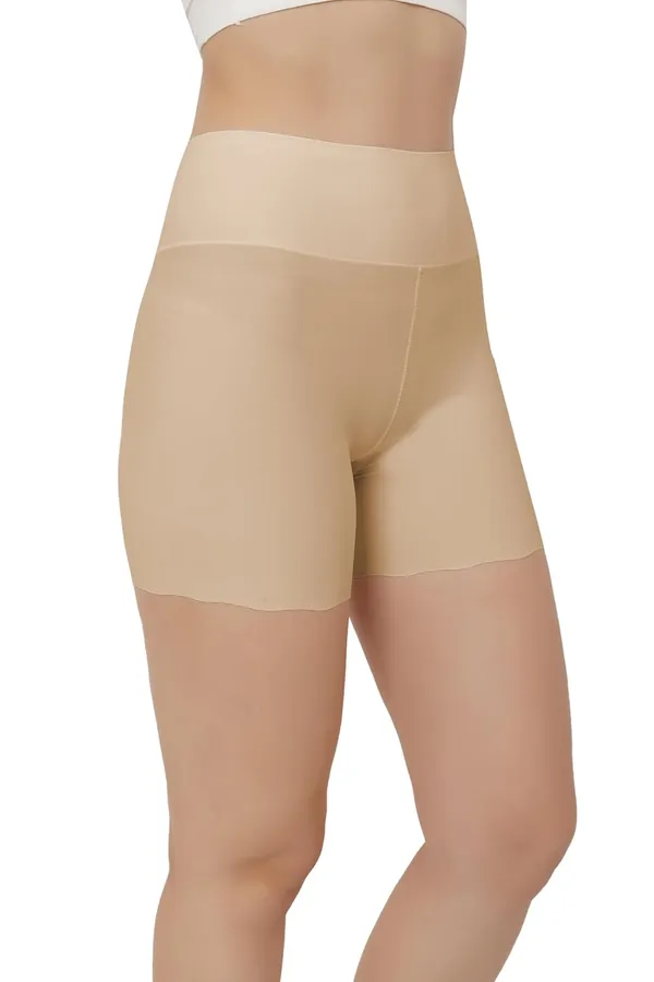 Beige_Boyshorts_With_Cotton_Crotch_|_Icy-Cool_Technology_For_All-Day_Freshness_|_Nylon_Spandex_Blend_|_Everyday_Comfort_For_Women