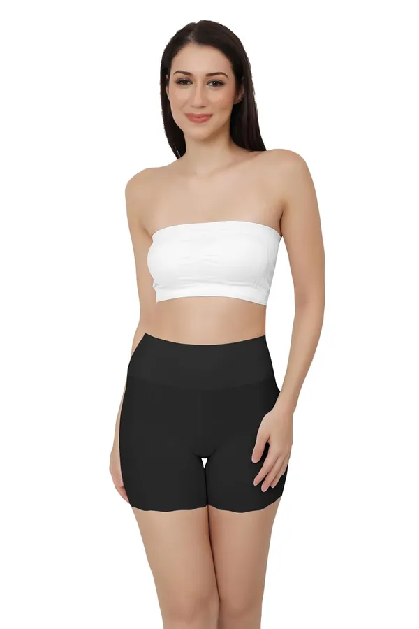 Black_Shorts_With_Cotton_Crotch_|_Icy-Cool_Technology_For_All-Day_Freshness_|_Nylon_Spandex_Blend_|_Everyday_Comfort_For_Women