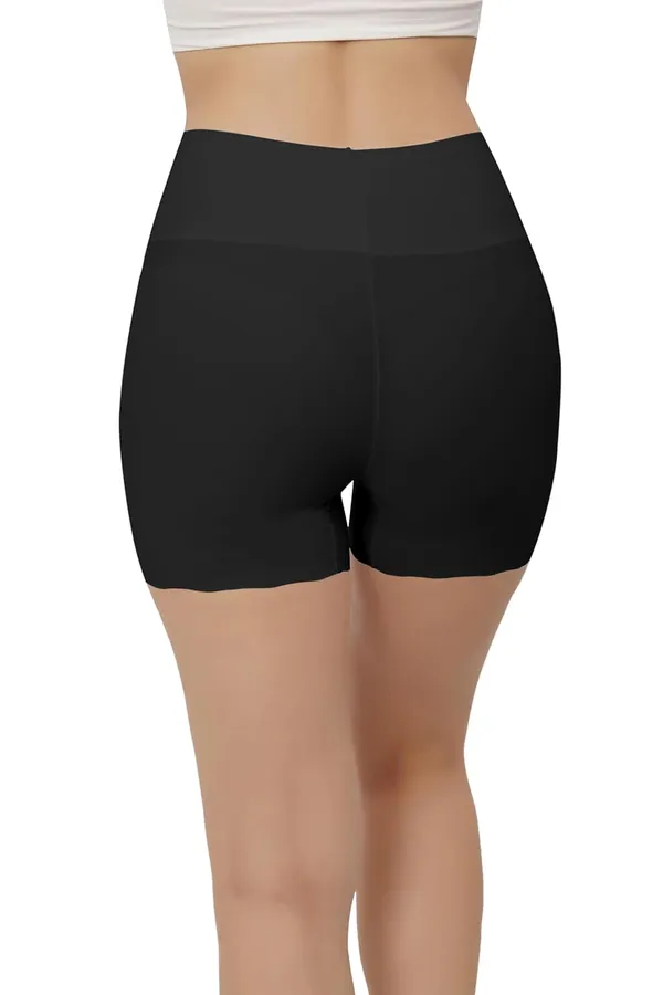 Black_Shorts_With_Cotton_Crotch_|_Icy-Cool_Technology_For_All-Day_Freshness_|_Nylon_Spandex_Blend_|_Everyday_Comfort_For_Women
