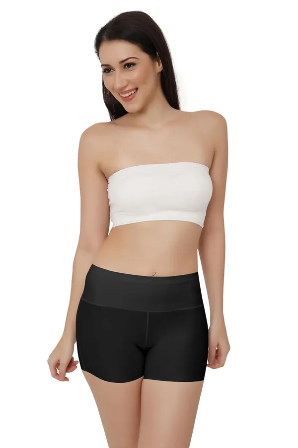 Black_Women'S/Girl'S_Seamless_Smooth_Ice_Silk_Boyshort_Panty/Cycling_Shorts/Under_Skirt_Shorts,Free_Size_For_Women