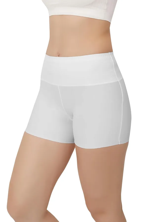 White_Women'S/Girl'S_Seamless_Smooth_Ice_Silk_Boyshort_Panty/Cycling_Shorts/Under_Skirt_Shorts,Free_Size_For_Women