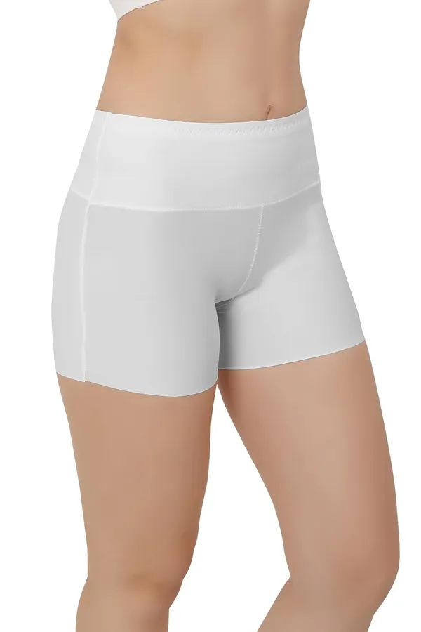White_Women'S/Girl'S_Seamless_Smooth_Ice_Silk_Boyshort_Panty/Cycling_Shorts/Under_Skirt_Shorts,Free_Size_For_Women