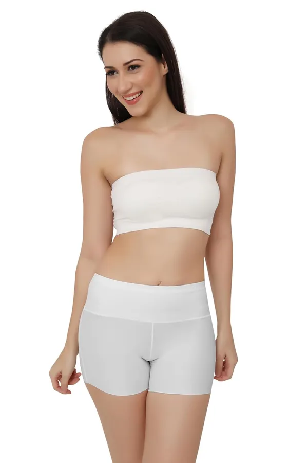 White_Women'S/Girl'S_Seamless_Smooth_Ice_Silk_Boyshort_Panty/Cycling_Shorts/Under_Skirt_Shorts,Free_Size_For_Women