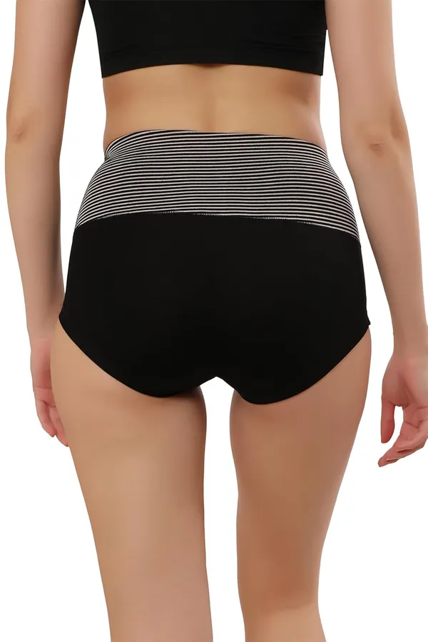 Black_Cotton_High_Waist_Full_Coverage_Hipster_Panty_|_Everyday_Comfort_|_Breathable_Cotton_Spandex_Blend__For_Women