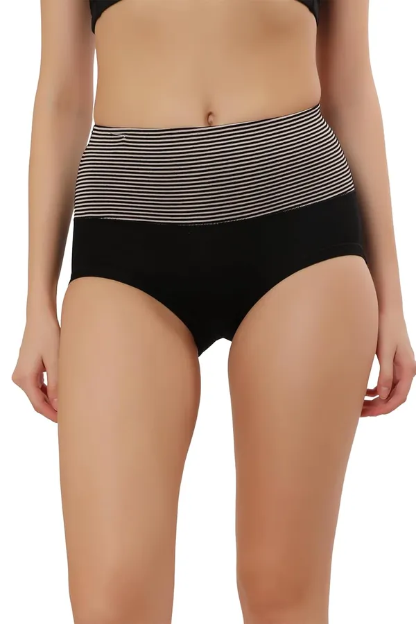 Black_Cotton_High_Waist_Full_Coverage_Hipster_Panty_|_Everyday_Comfort_|_Breathable_Cotton_Spandex_Blend__For_Women