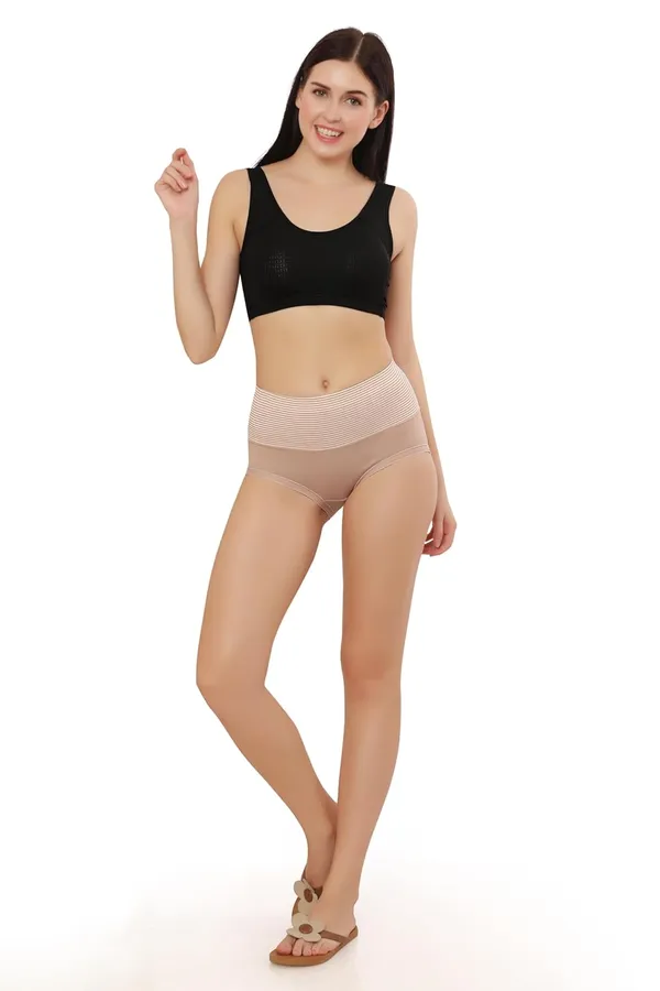 Brown_Cotton_High_Waist_Full_Coverage_Hipster_Panty_|_Everyday_Comfort_|_Breathable_Cotton_Spandex_Blend__For_Women