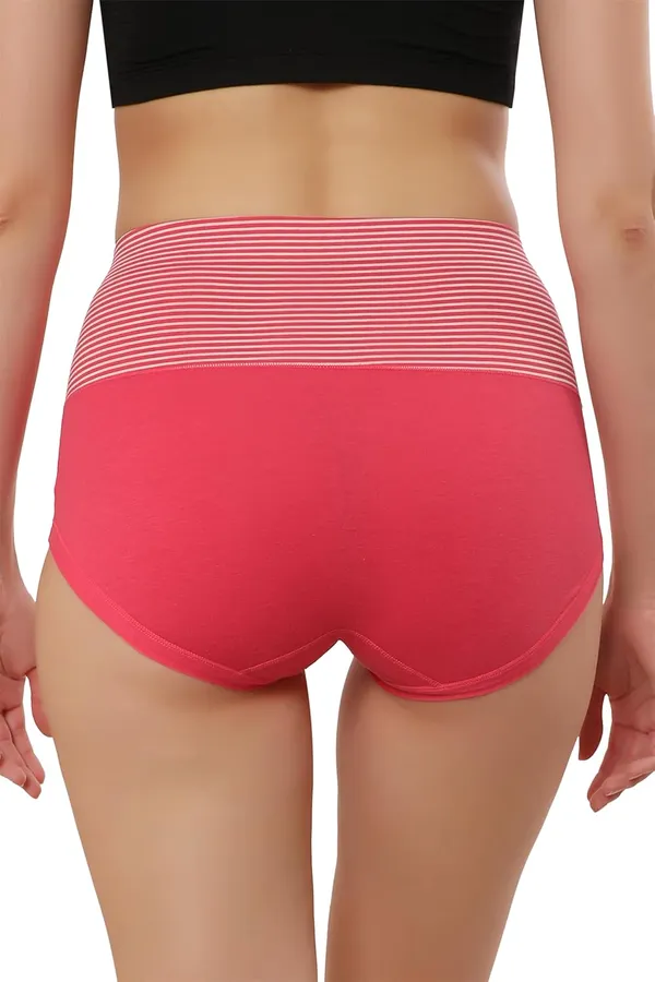 Pink_Cotton_High_Waist_Full_Coverage_Hipster_Panty_|_Everyday_Comfort_|_Breathable_Cotton_Spandex_Blend__For_Women