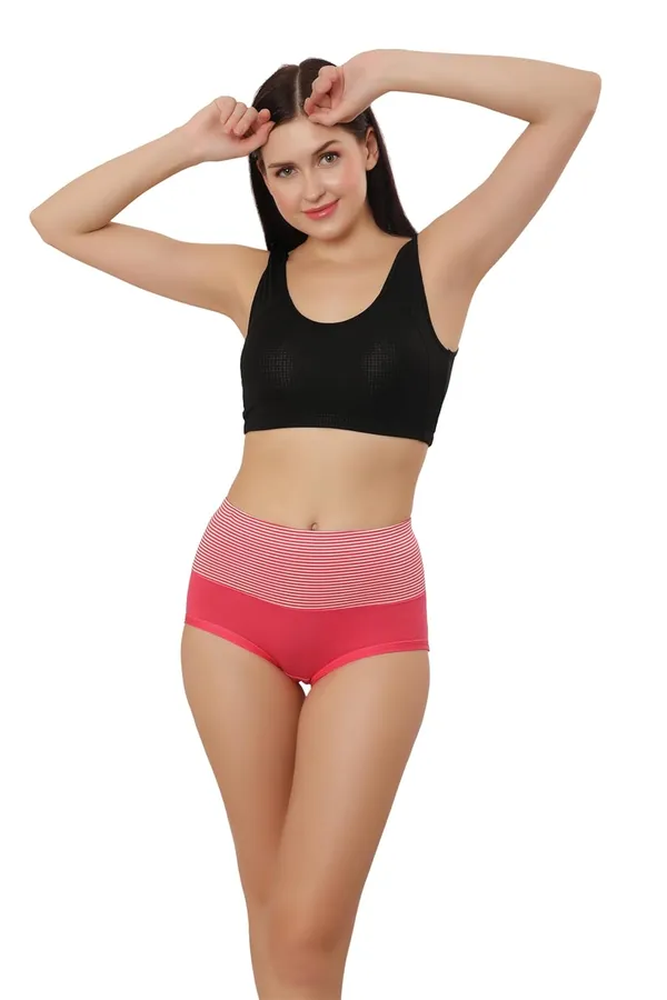 Pink_Cotton_High_Waist_Full_Coverage_Hipster_Panty_|_Everyday_Comfort_|_Breathable_Cotton_Spandex_Blend__For_Women