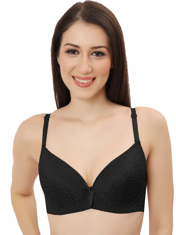 Black_Push_Up_Lace_Bra_-_Padded_Underwire_Everyday_Bra_|_Suitable_On_All_Occasions_|_Comfortable_Wear_For_Women