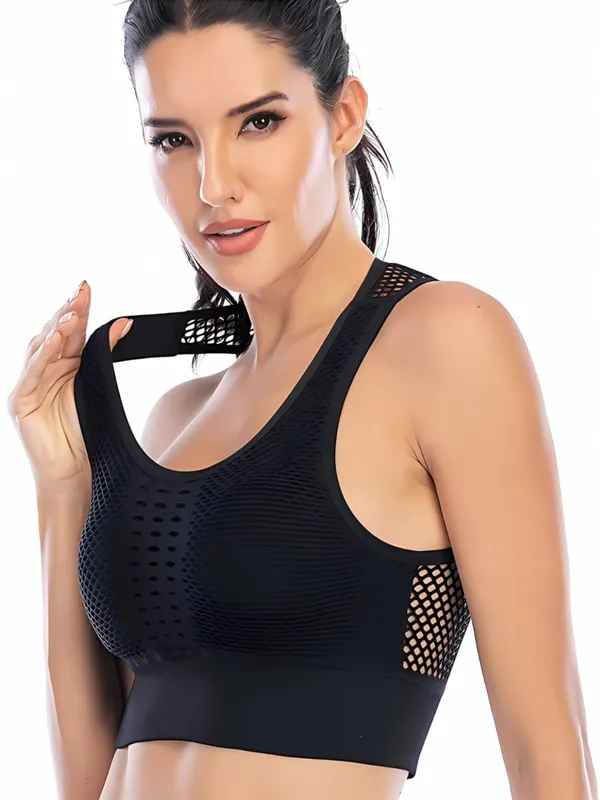 Black_Mesh_Support_Racerback_Sports_Bra_|_Breathable,_High-Support,_Padded,_Non-Wire,_Workout_Bra_For_Yoga,_Running,_And_Fitness_For_Women