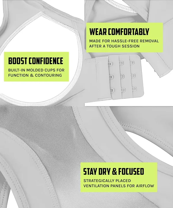 White_High-Performance_Sports_Bra_With_Breathable_Mesh_Racerback,_Removable_Pads,_Hook_Closure_-_Stylish_&_Supportive_Wear_For_Gym_&_Yoga_For_Women