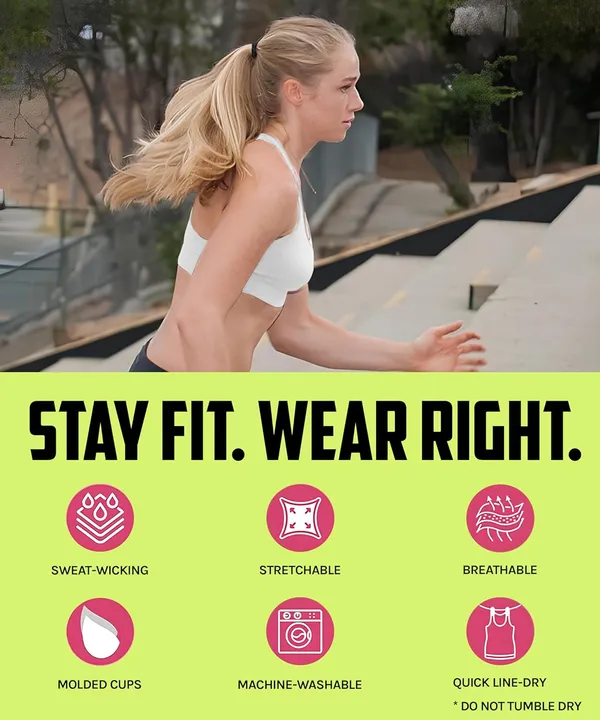 White_High-Performance_Sports_Bra_With_Breathable_Mesh_Racerback,_Removable_Pads,_Hook_Closure_-_Stylish_&_Supportive_Wear_For_Gym_&_Yoga_For_Women