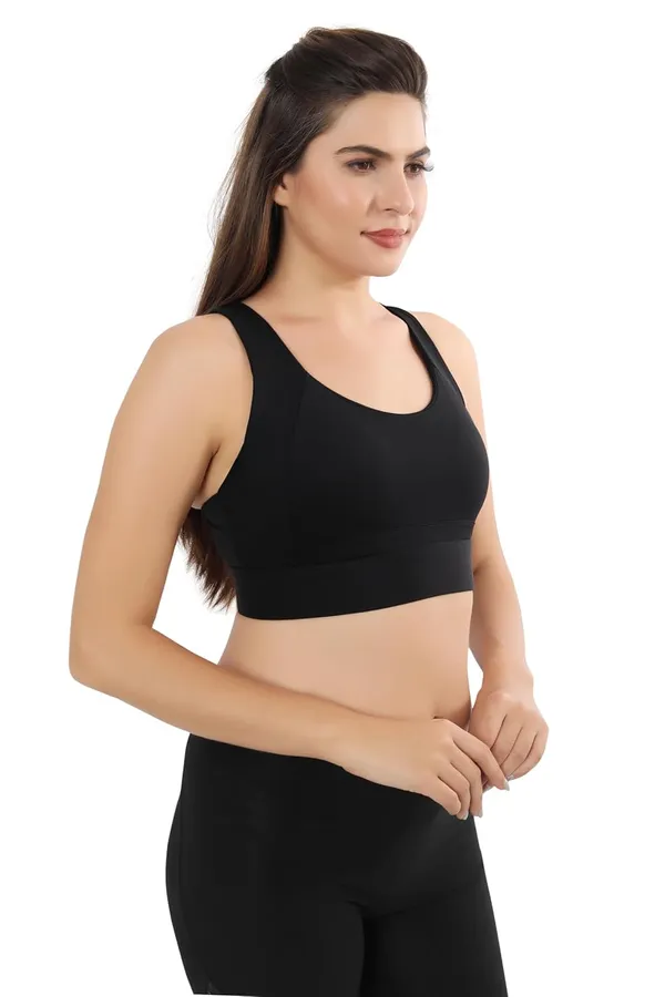 Black_Cotton_Sports_Comfortable_Breathable_&_Antibacterial_Bra_for_Girls_&_Women