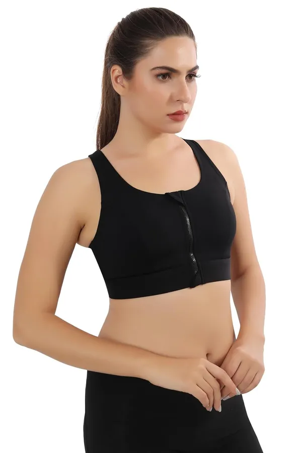 Black_Front_Zip_Sports_Bra_-_Comfortable,_Supportive,_Easy_To_Wear_For_Women