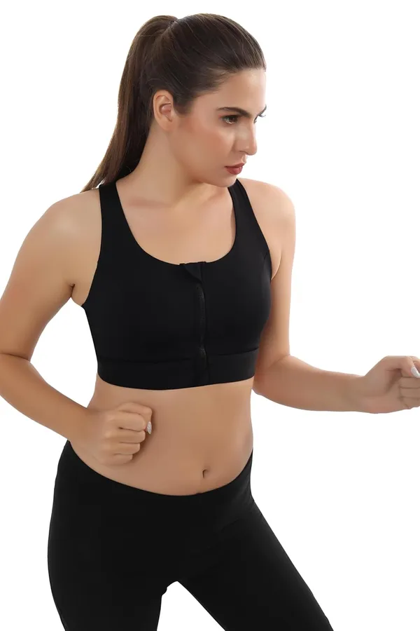 Black_Front_Zip_Sports_Bra_-_Comfortable,_Supportive,_Easy_To_Wear_For_Women