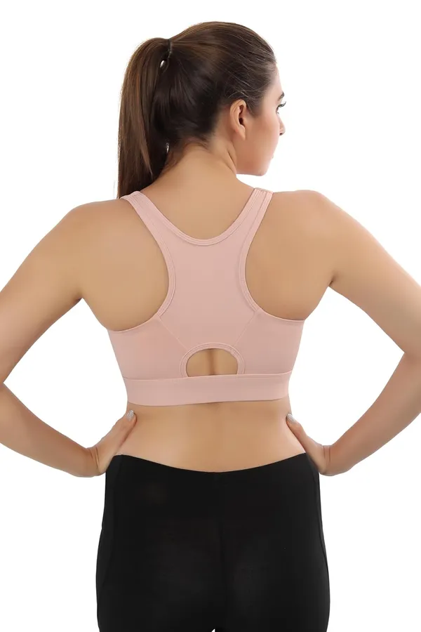 Pink_Front_Zip_Sports_Bra_-_Comfortable,_Supportive,_Easy_To_Wear_For_Women