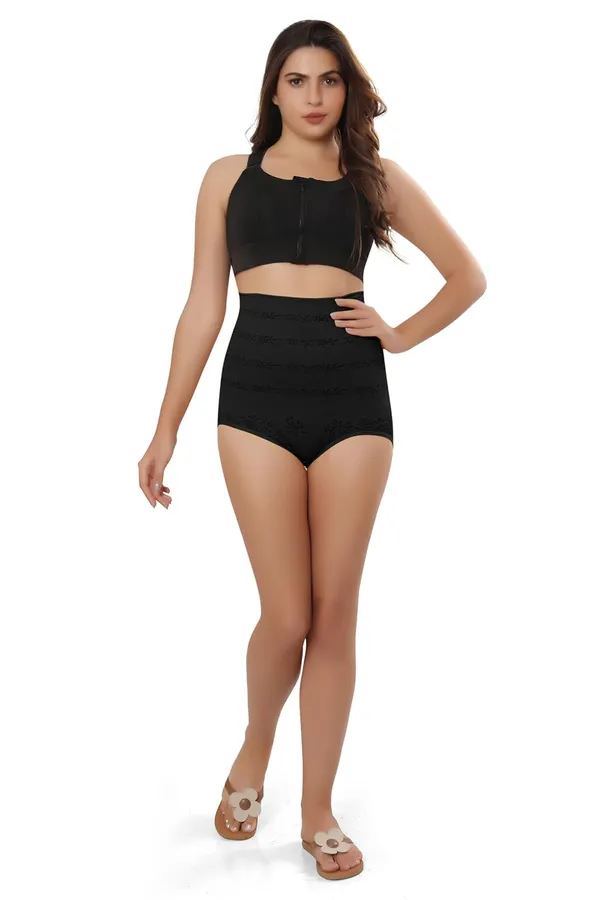 Black_Tummy,Thighs,Hips_-_Seamless_Tucker_Shapewear_Body_Shaper_Best_For_Gym_Yoga_Exercise_Dance__For_Women