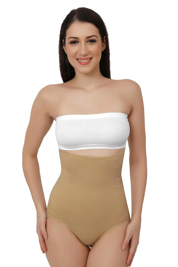 Beige_Cotton_Spandex_Tummy_Tucker_-_No_Rolling_Down,_Magic_Wire,_Tummy_Control_For_Women