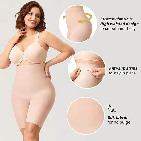 Beige_High_Waist_Tummy_Tucker_Shapewear_With_Anti_Rolling_Strip_Panties_For_Women