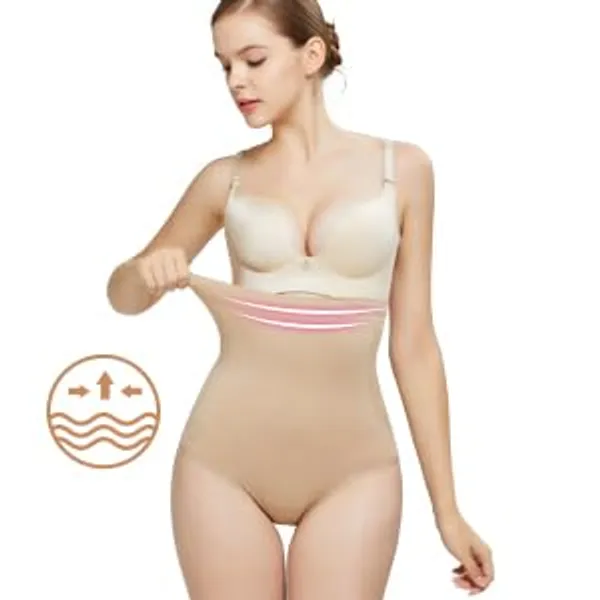 Black_Silk_High_Waist_Tummy_Tucker_Shapewear_Brief_Panty_|_Butt_Lifter_|_Body_Shaper_|_Seamless,_Comfortable,_Slimming_For_Women