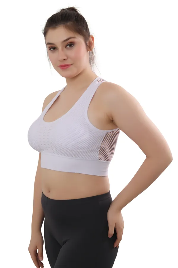 White_Mesh_Support_Racerback_Sports_Bra_|_Breathable,_High-Support,_Padded,_Non-Wire,_Workout_Bra_For_Yoga,_Running,_And_Fitness_For_Women