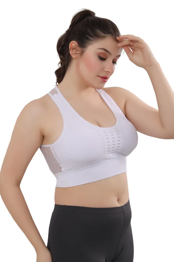 White_Mesh_Support_Racerback_Sports_Bra_|_Breathable,_High-Support,_Padded,_Non-Wire,_Workout_Bra_For_Yoga,_Running,_And_Fitness_For_Women
