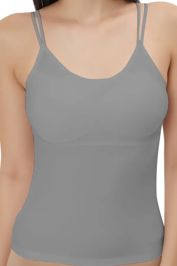 Grey_Silk_Smooth_Full_Camisole/Spaghetti-_Padded,_Wire-Free,_Quick_Dry,_Body_Fit_Design,_Comfy_&_Flexible_For_Women
