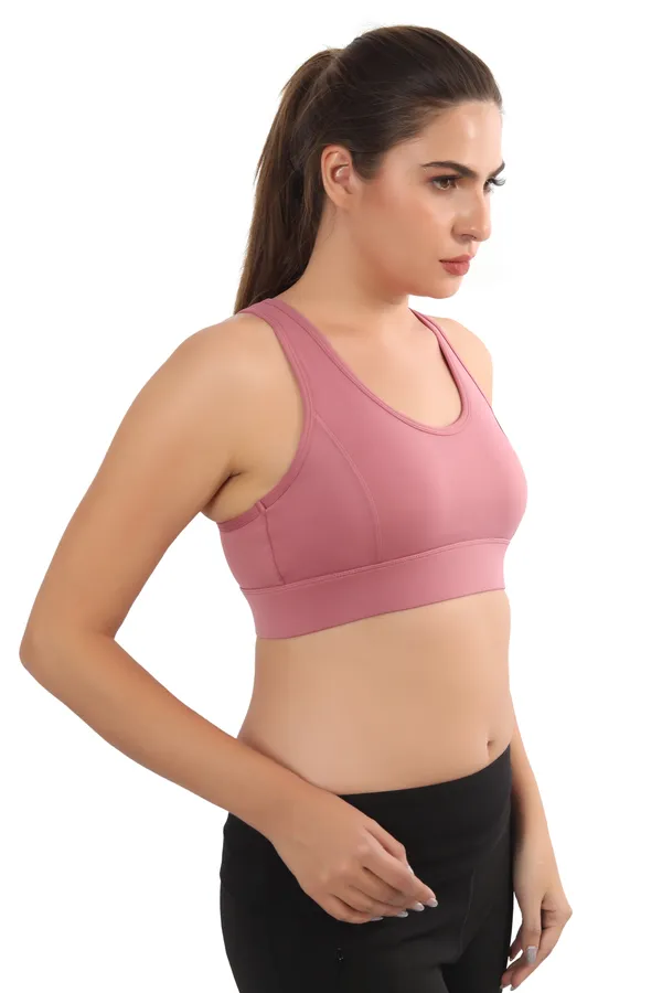 Pink_High-Performance_Sports_Bra_With_Breathable_Mesh_Racerback,_Removable_Pads,_Hook_Closure_-_Stylish_&_Supportive_Wear_For_Gym_&_Yoga_For_Women