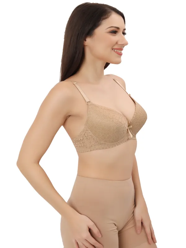 Beige_Push_Up_Lace_Bra_-_Padded_Underwire_Everyday_Bra_|_Suitable_On_All_Occasions_|_Comfortable_Wear_For_Women