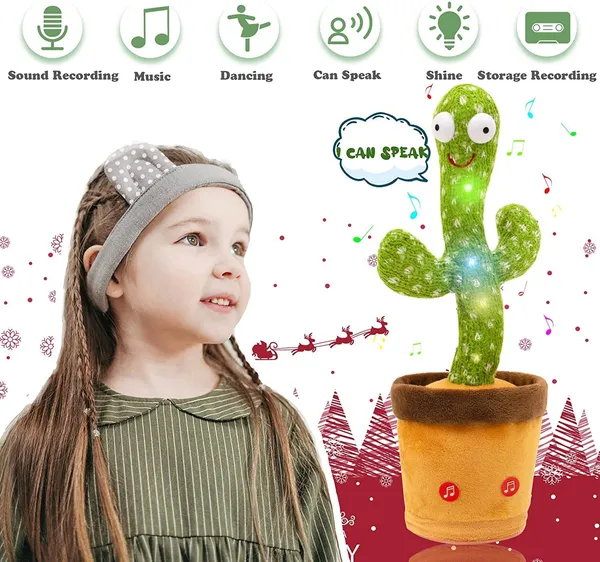 Dancing_Cactus_Talking_Plush_Toy_with_Singing_&_Recording_Function_Rechargeable_-_Repeat_What_You_Say_Electronic_Light_Up_Interactive_Toy_for_Toddler_with_USB_Charging_Cable_-_Pack_of_1