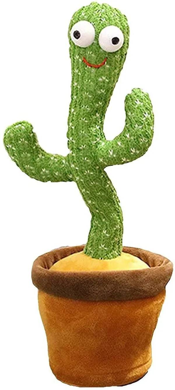 Dancing_Cactus_Talking_Plush_Toy_with_Singing_&_Recording_Function_Rechargeable_-_Repeat_What_You_Say_Electronic_Light_Up_Interactive_Toy_for_Toddler_with_USB_Charging_Cable_-_Pack_of_1