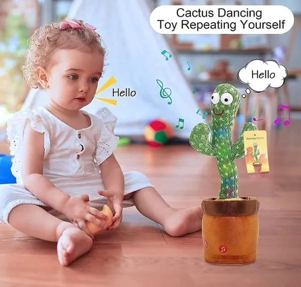 Dancing_Cactus_Talking_Plush_Toy_with_Singing_&_Recording_Function_Rechargeable_-_Repeat_What_You_Say_Electronic_Light_Up_Interactive_Toy_for_Toddler_with_USB_Charging_Cable_-_Pack_of_1