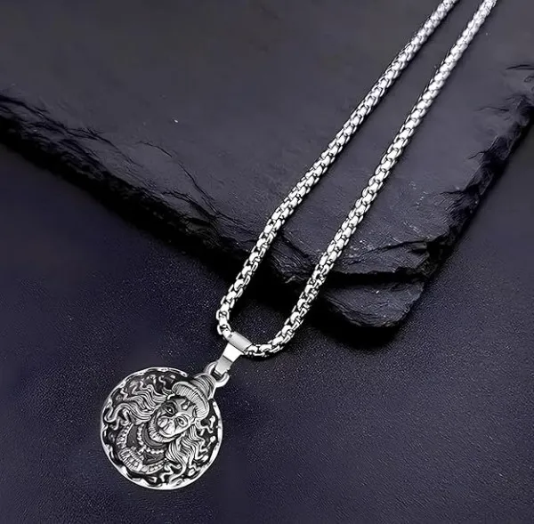 HANUMANJI__LOKET_WITH_CHAIN_|_Free_Size_|_Free_COD_Available