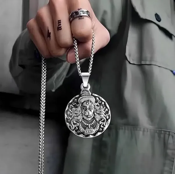 HANUMANJI__LOKET_WITH_CHAIN_|_Free_Size_|_Free_COD_Available