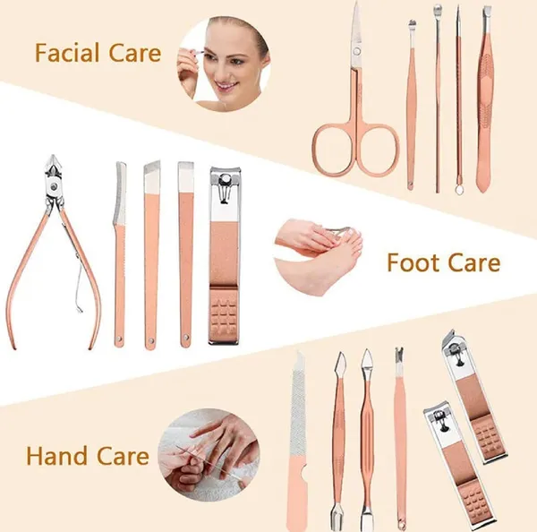 Manicure_And_Pedicure_Nail_Clippers_Set_16_In_1_Stainless_Steel_Professional_Nail_Scissors_Grooming_Kit_With_Leather_Travel_Case
