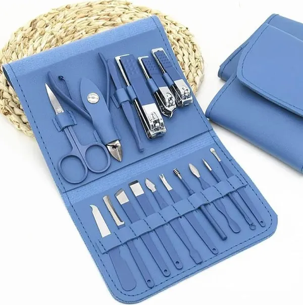 Manicure_And_Pedicure_Nail_Clippers_Set_16_In_1_Stainless_Steel_Professional_Nail_Scissors_Grooming_Kit_With_Leather_Travel_Case