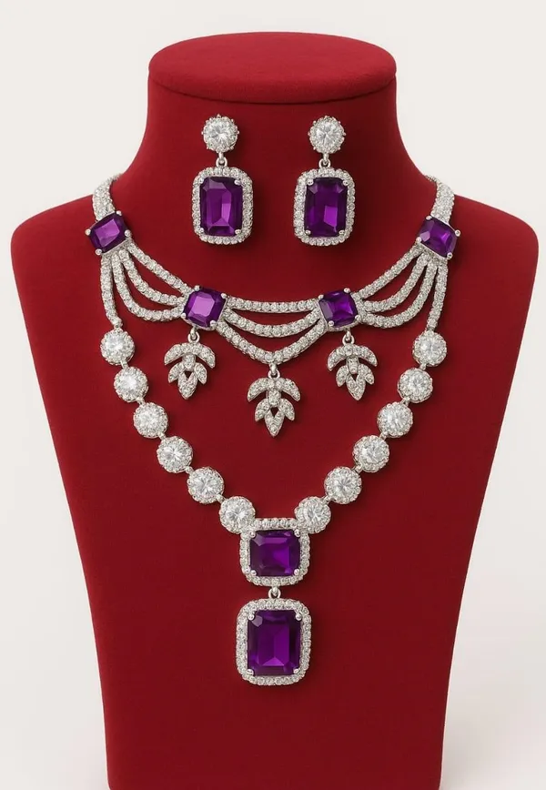 Feminine_Graceful_Jewellery_Sets_|_NEW_WOMEN_JEWELLERY_SET_WITH_EARRING