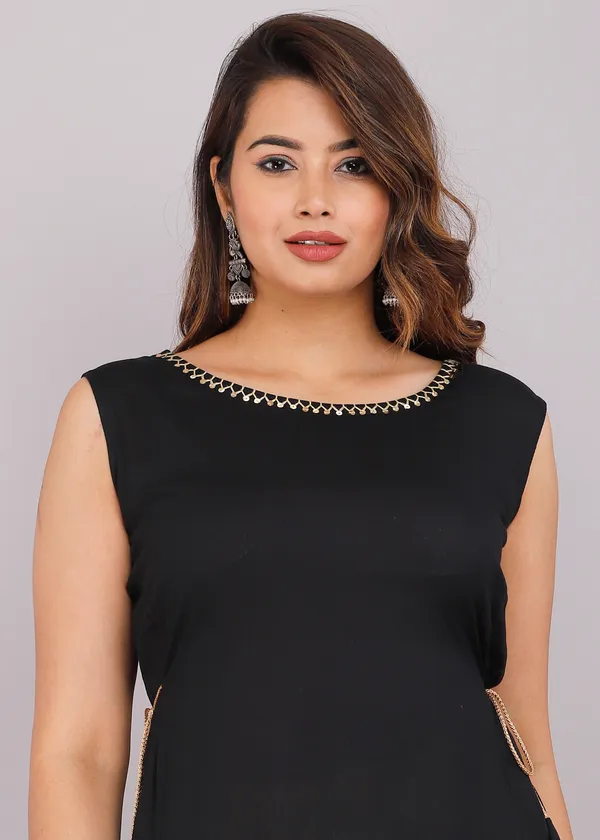 Black_Cut_Sleeves_Neck_Embroided_Kurti