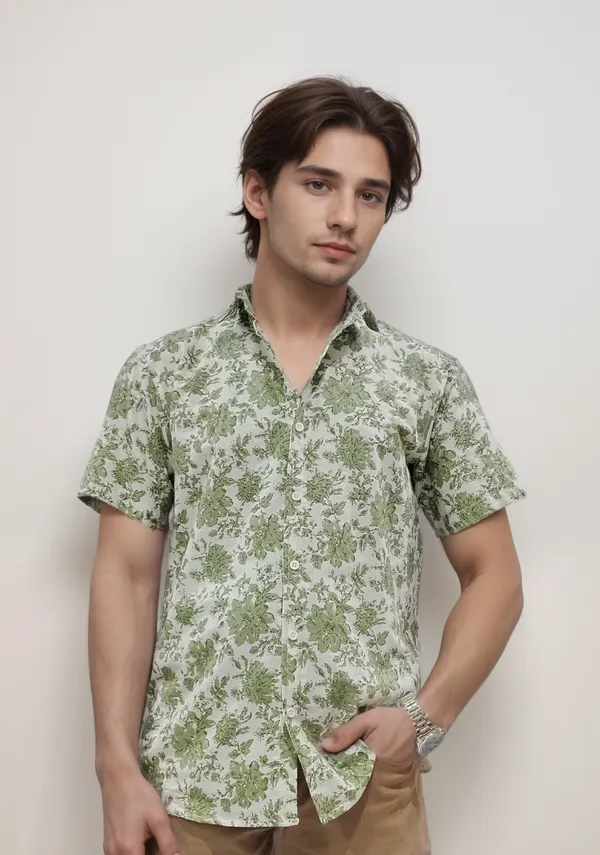 Pure_Cotton_Half_Sleeves_Shirt_For_Men