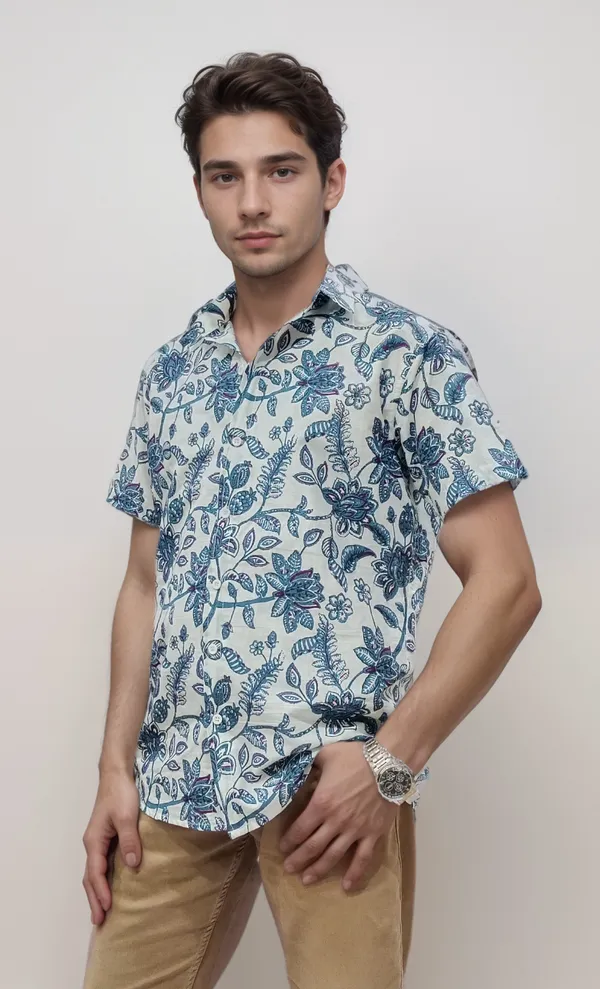 Pure_Cotton_Half_Sleeves_Shirt_For_Men
