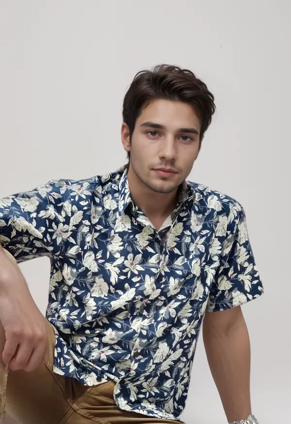 Pure_Cotton_Half_Sleeves_Shirt_For_Men