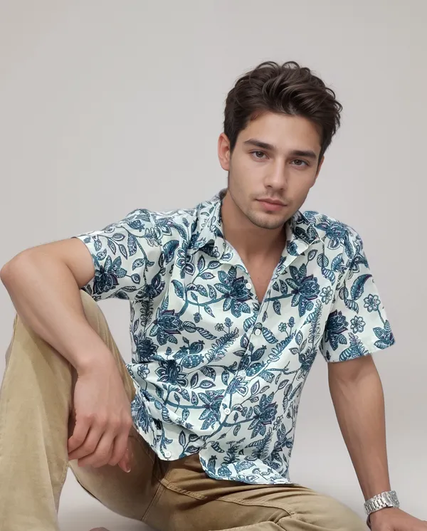 Pure_Cotton_Half_Sleeves_Shirt_For_Men