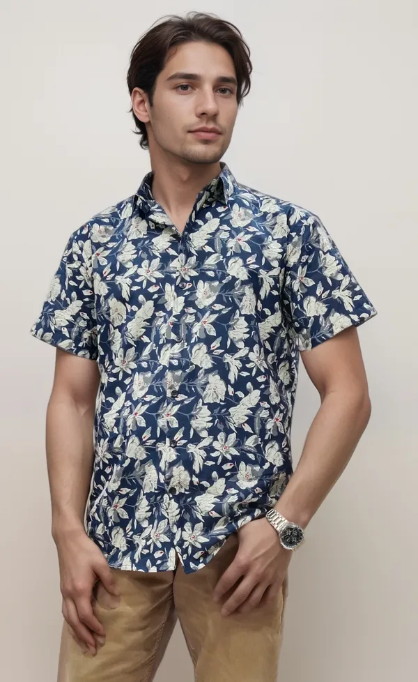 Pure_Cotton_Half_Sleeves_Shirt_For_Men