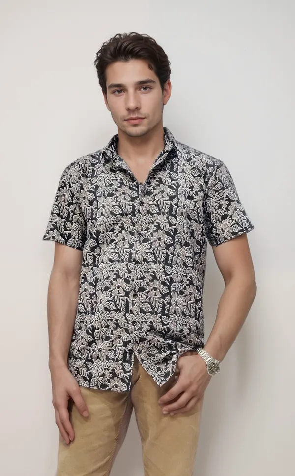 Pure_Cotton_Half_Sleeves_Shirt_For_Men