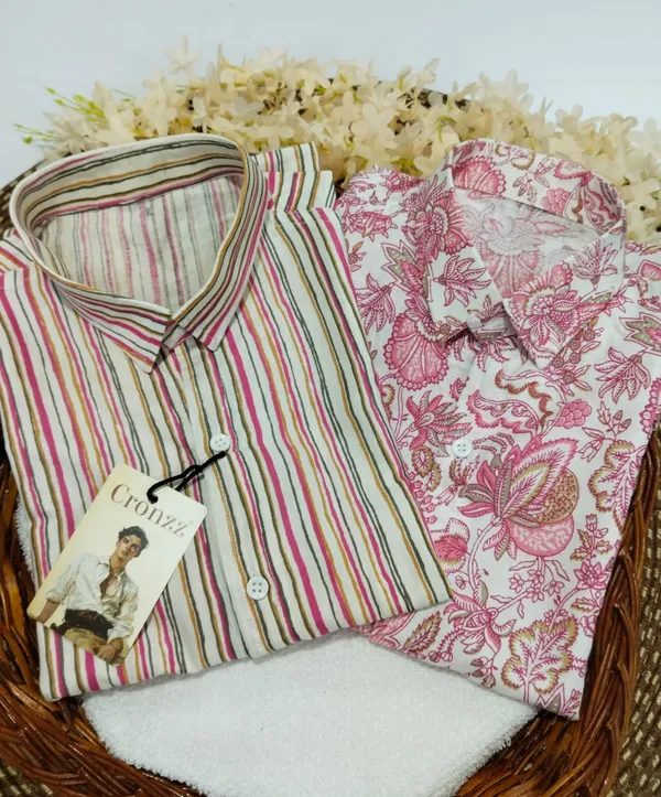 Pack_Of_2_|_Pure_Viscose_Fabric_Shirt_For_Men